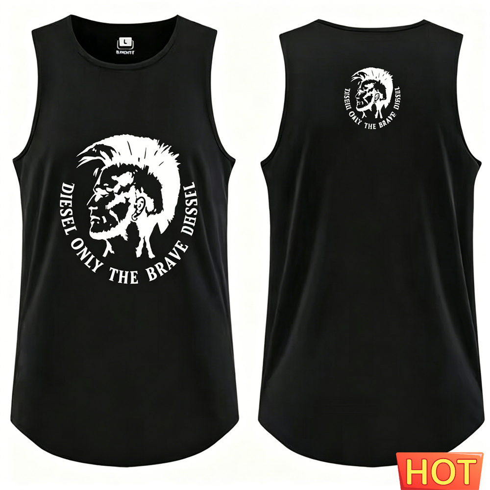 Sleeveless Undershirt - Summer men's y2k vest Solid color
