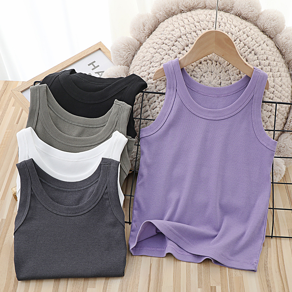 Summer Women Solid Round Neck  – обзор и цена Tank Top Ribbed