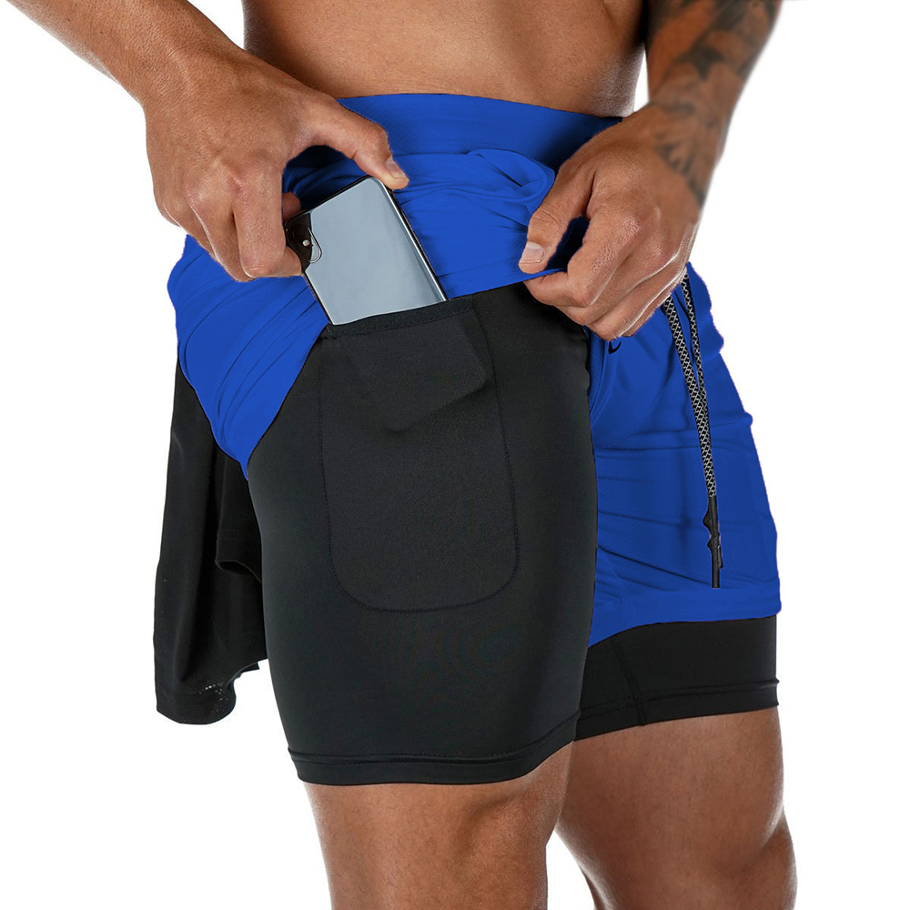 Men's Summer double-deck Quick – обзор и цена Compression Shorts Athletes