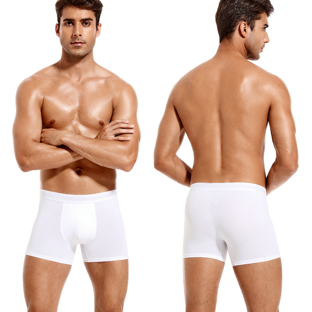 6pcs White Men Panties Cotton  – обзор и цена Boxer Brief Pack Cotton