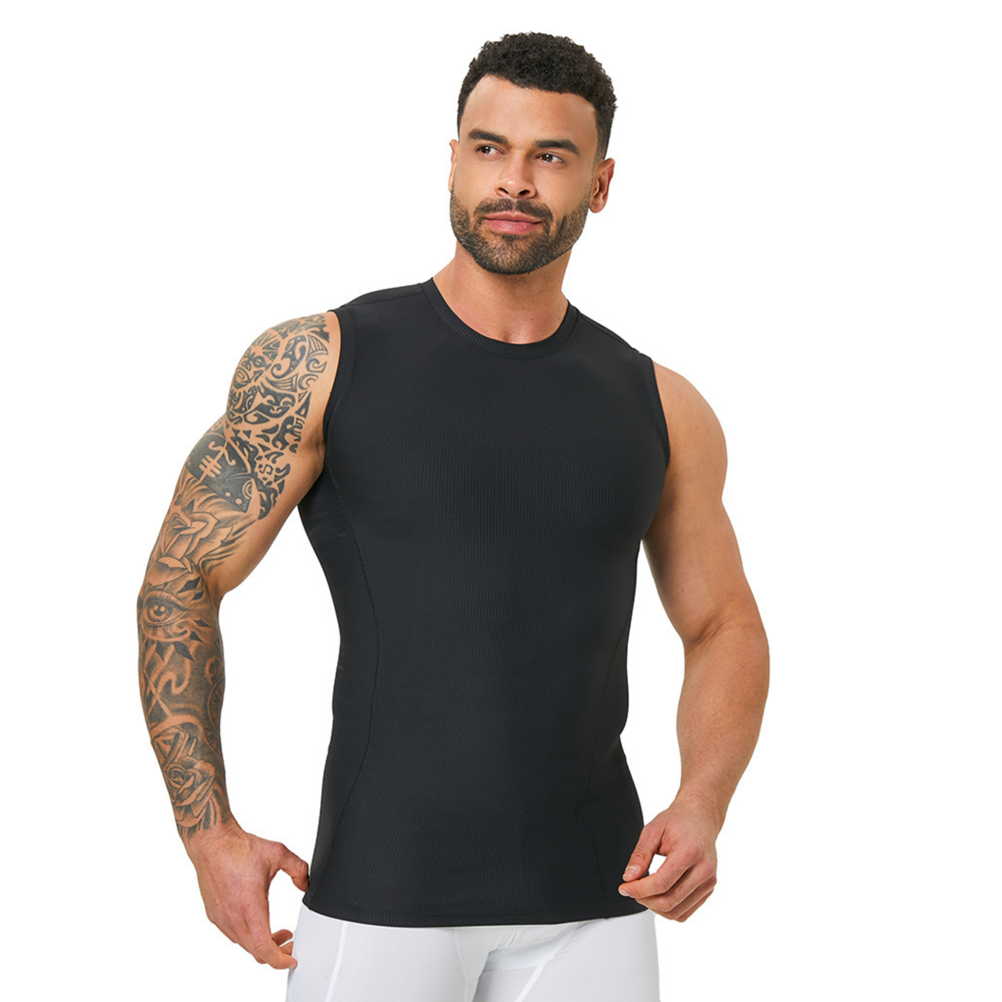 Men's Slim Fit Body Shaping Ve – обзор и цена Tank Top Ribbed