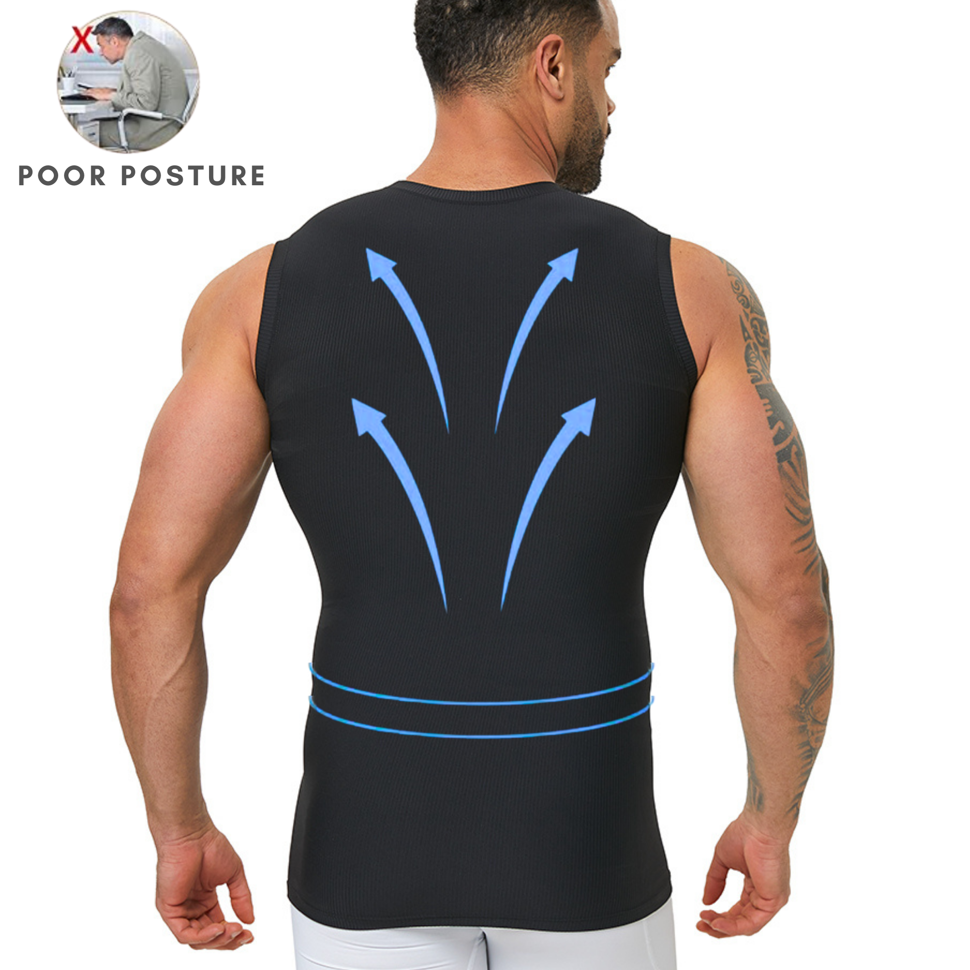 Men's Slim Fit Body Shaping Ve – обзор и цена Tank Top Ribbed
