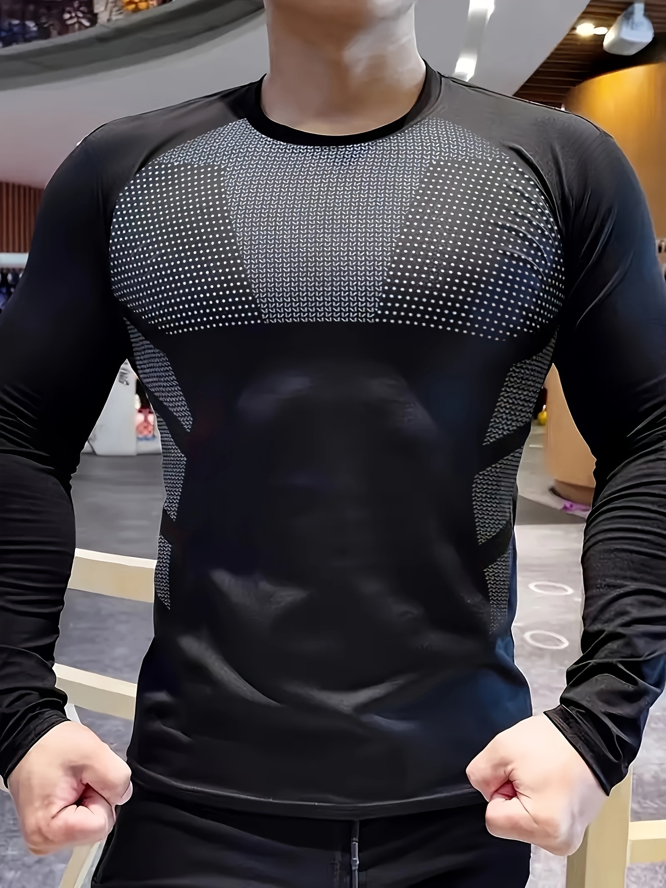 Men's autumn and winter thick  – обзор и цена T Shirt Tight Fit