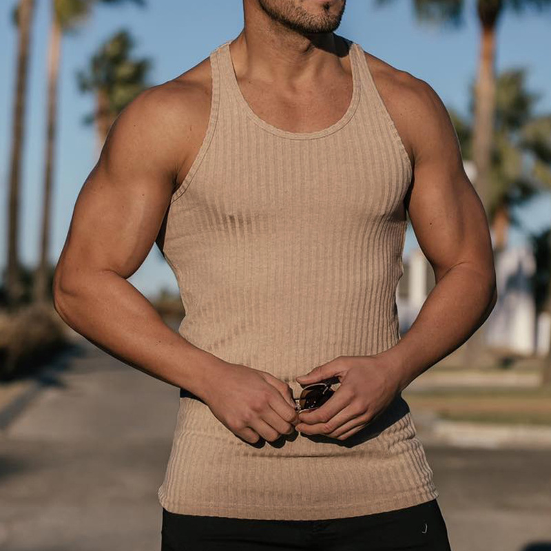 2024 Summer new men V-neck Ves – обзор и цена Undershirt Crew Neck