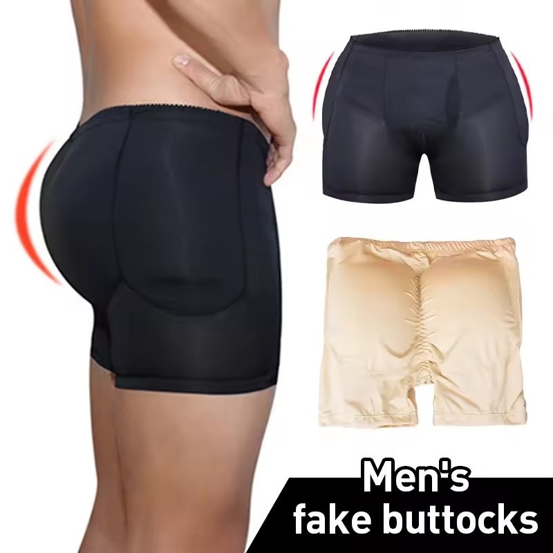 Men Padded Hip Enhancer Booty  – обзор и цена Boxer Brief Pack Cotton