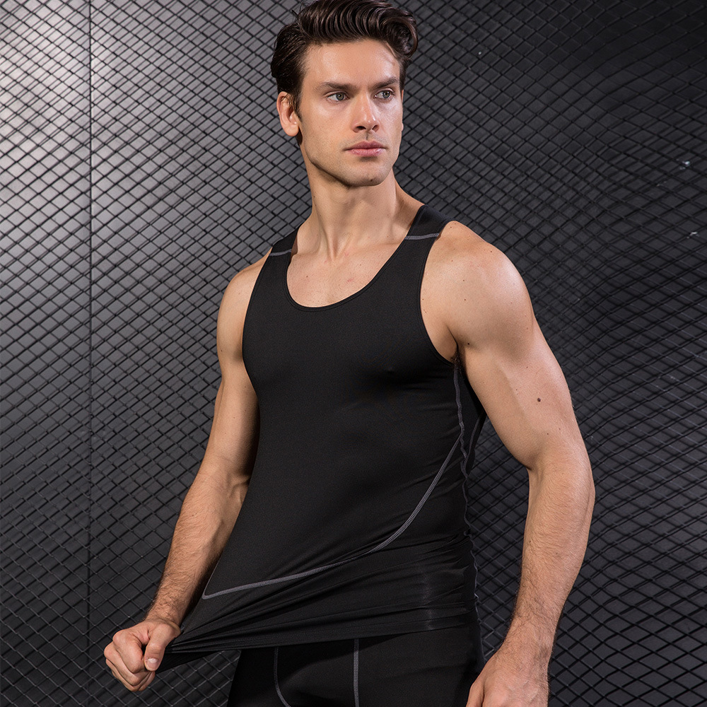 Men Black Sport Skinny Vest Ti – обзор и цена Base Layer Top