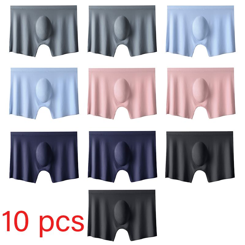 10 Pcs/Lot Men's Summer Ice Si – обзор и цена Multi Pack Underwear