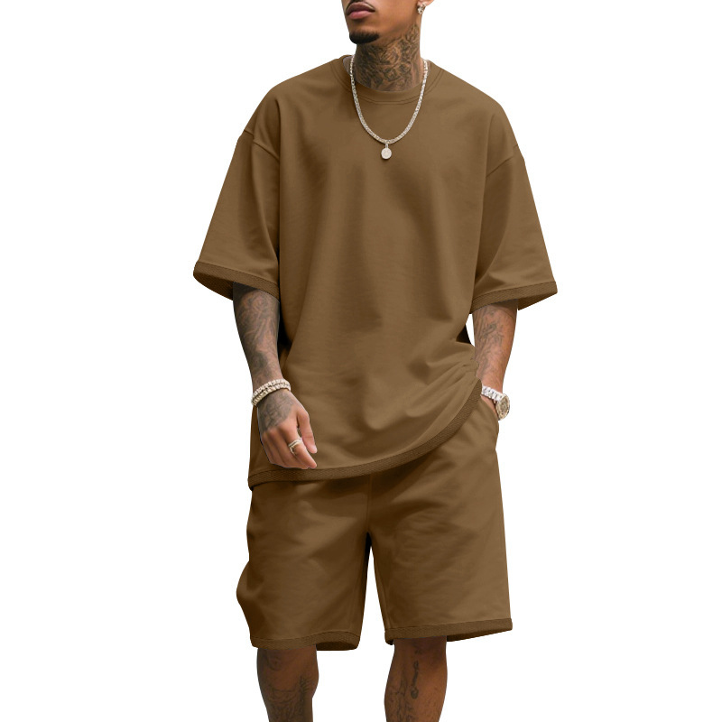Men's Casual Two Piece Set Sum – обзор и цена T Shirt Tight Fit