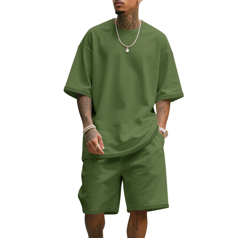 Men's Casual Two Piece Set Sum – обзор и цена T Shirt Tight Fit