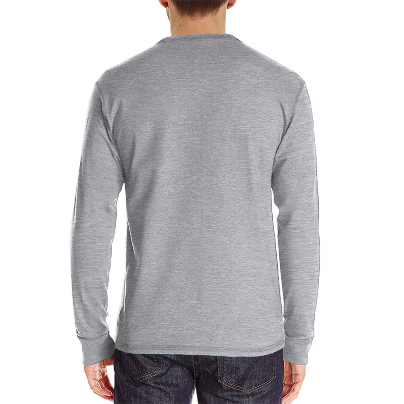 Men's Long Sleeve Henley Style – обзор и цена Undershirt Crew Neck