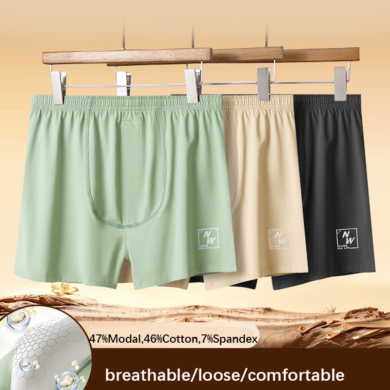 Solid Color Men Underwear Boxe – обзор и цена Boxer Shorts Modal