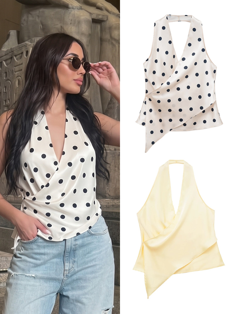 HH Women Elegant Satin Halter  – обзор и цена Suspender Tank Top