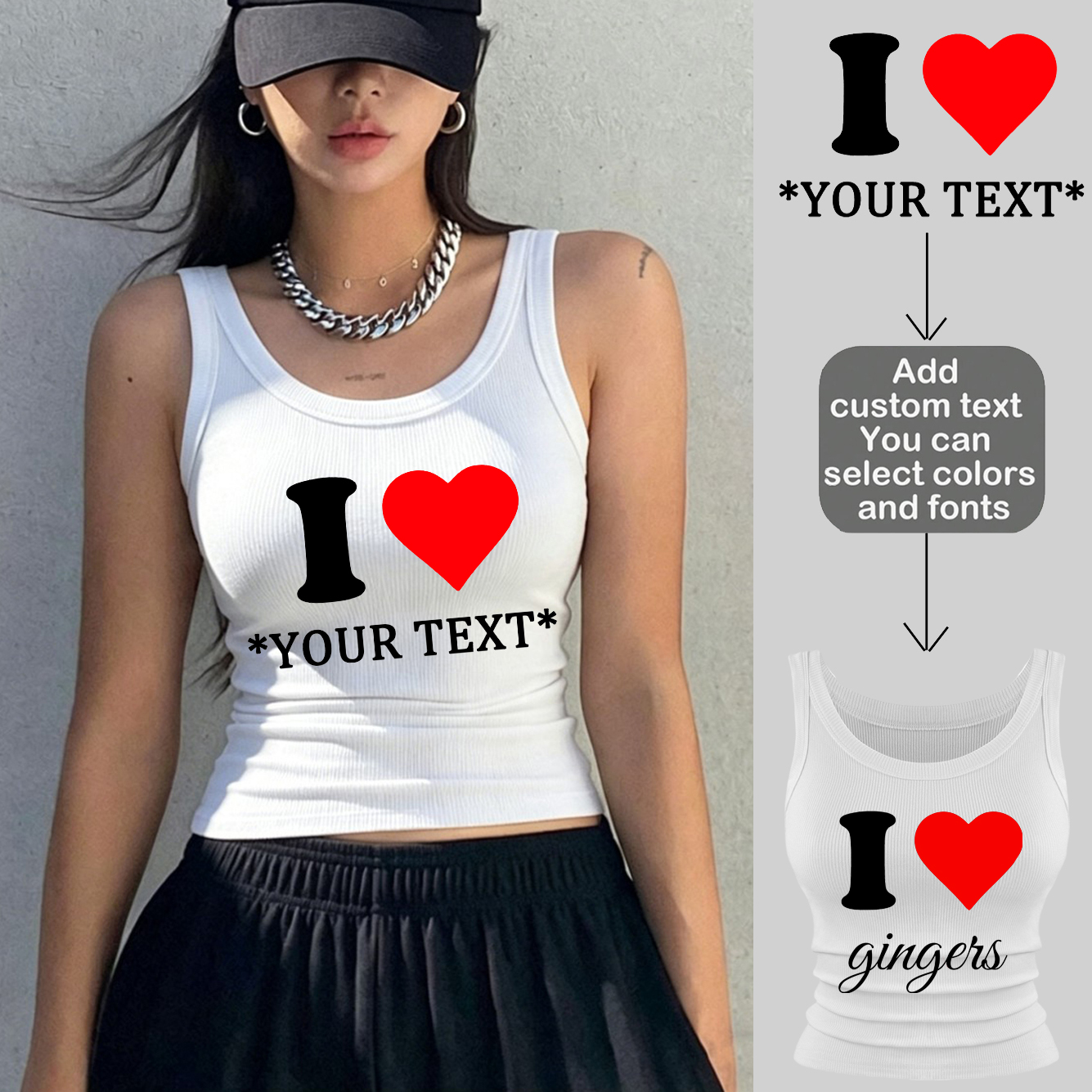 Personalization Custom Sleevel – обзор и цена Tank Top Ribbed