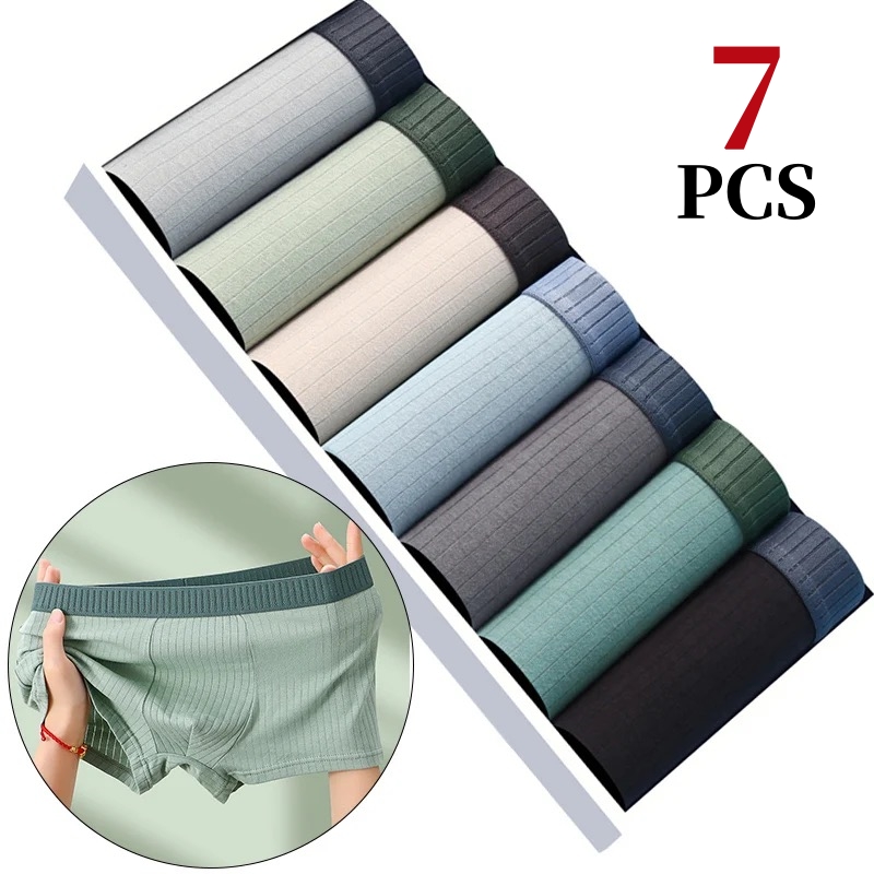 7Pcs/Lot Men's Cotton Underwea – обзор и цена Multi Pack Underwear
