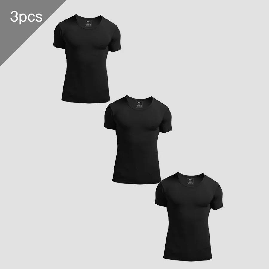 3PCS Men's Summer Short Sleeve – обзор и цена Undershirt Crew Neck