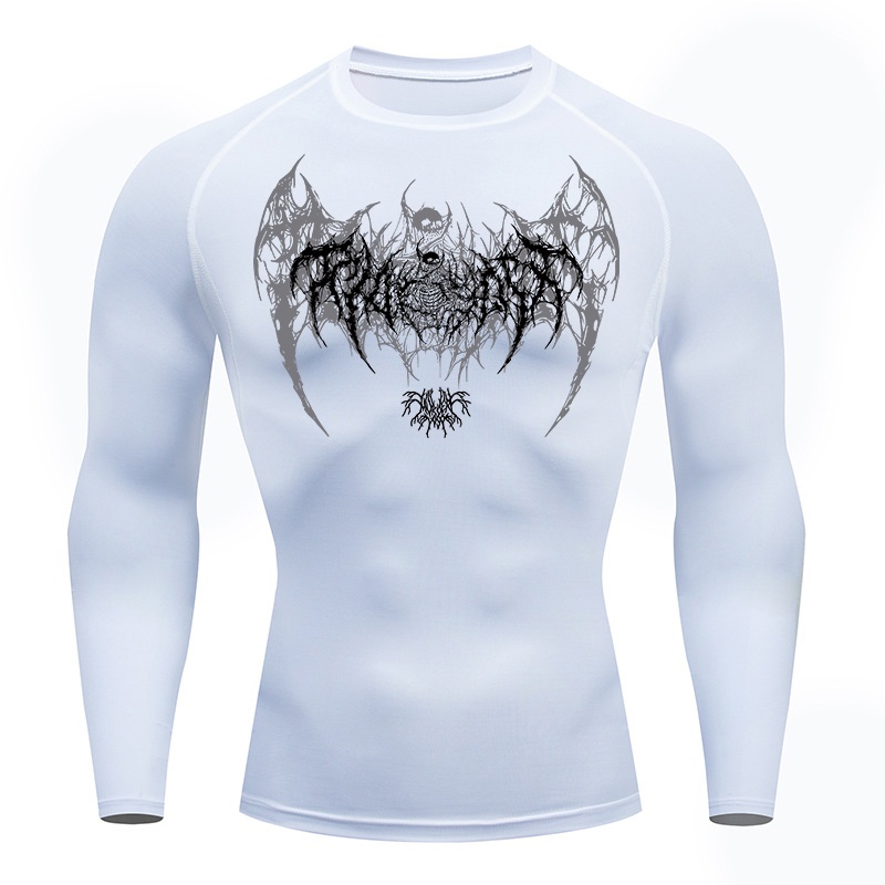 Skull Wings Print Long Sleeve  – обзор и цена Base Layer Top