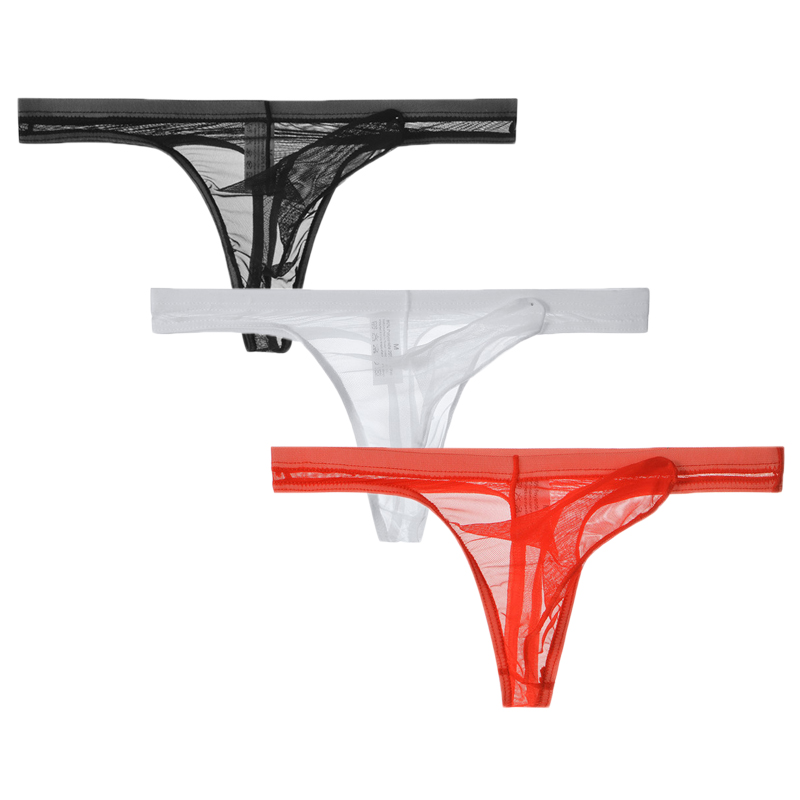3Pcs/lot Men Underwear T-Back  – обзор и цена Multi Pack Underwear