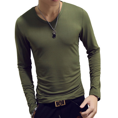 V Neck Mens T Shirts Plain Lon – обзор и цена Undershirt Crew Neck