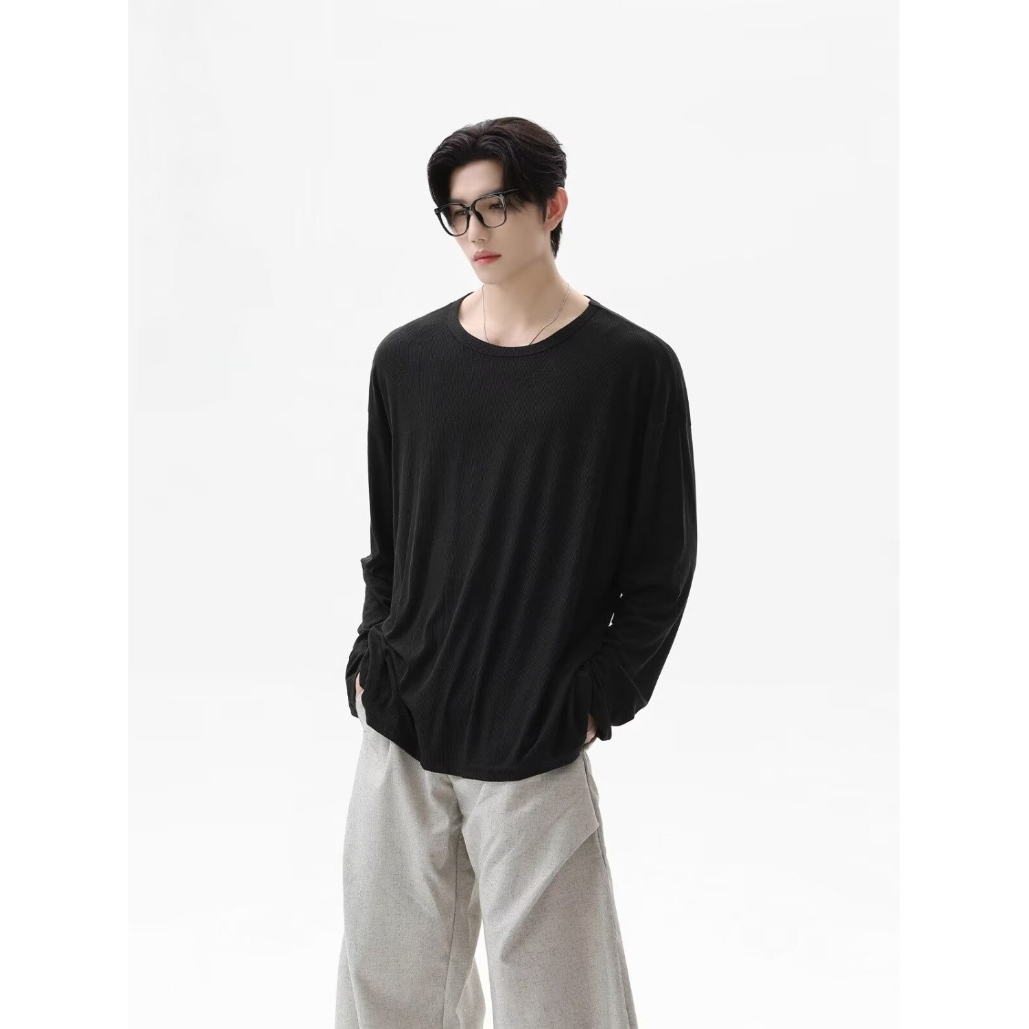2026 Autumn New Texture Long S – обзор и цена Undershirt Crew Neck