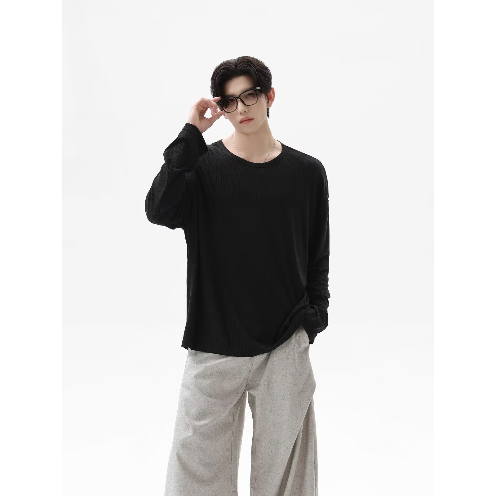 2026 Autumn New Texture Long S – обзор и цена Undershirt Crew Neck