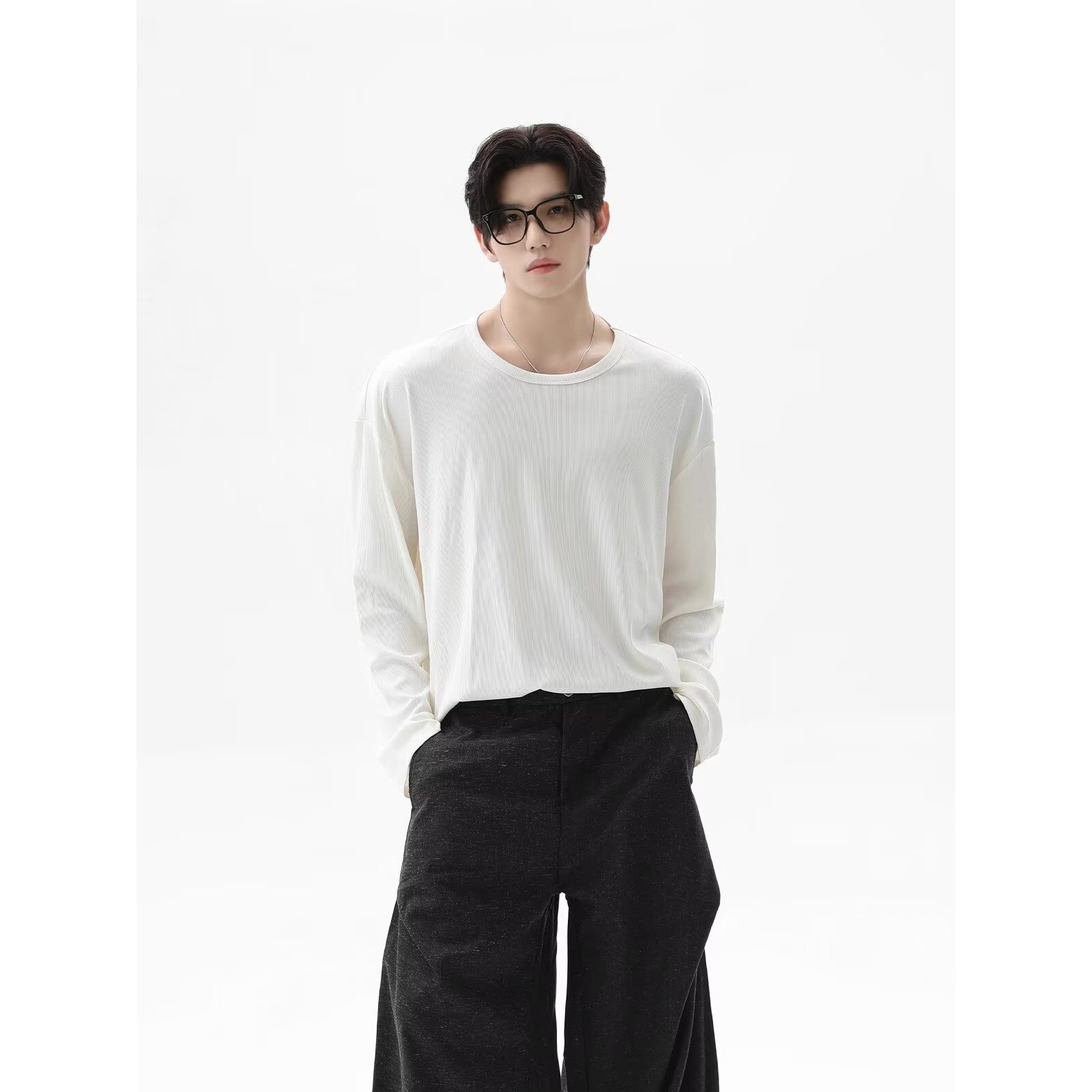 2026 Autumn New Texture Long S – обзор и цена Undershirt Crew Neck