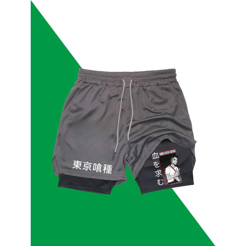 Tokyo Ghoul Print 2in1 Running – обзор и цена Compression Shorts Athletes