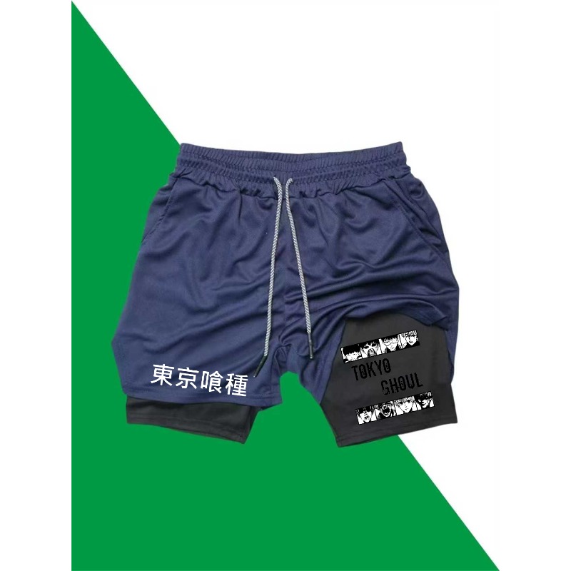 Tokyo Ghoul Print 2in1 Running – обзор и цена Compression Shorts Athletes