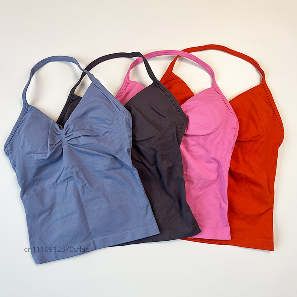 Women's Seamless Halter Strapp – обзор и цена Suspender Tank Top