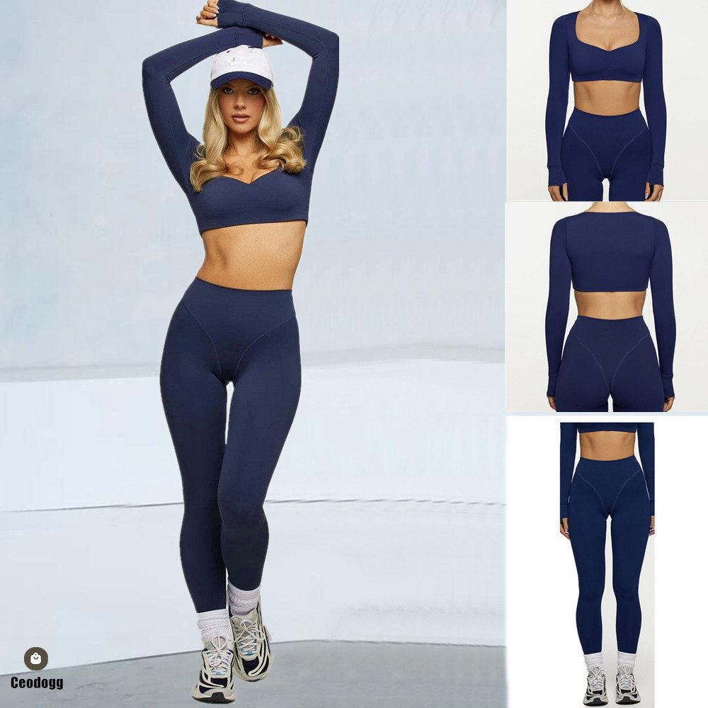 Pad 2PCS Women Yoga Set Long S – обзор и цена Compression Long Pant