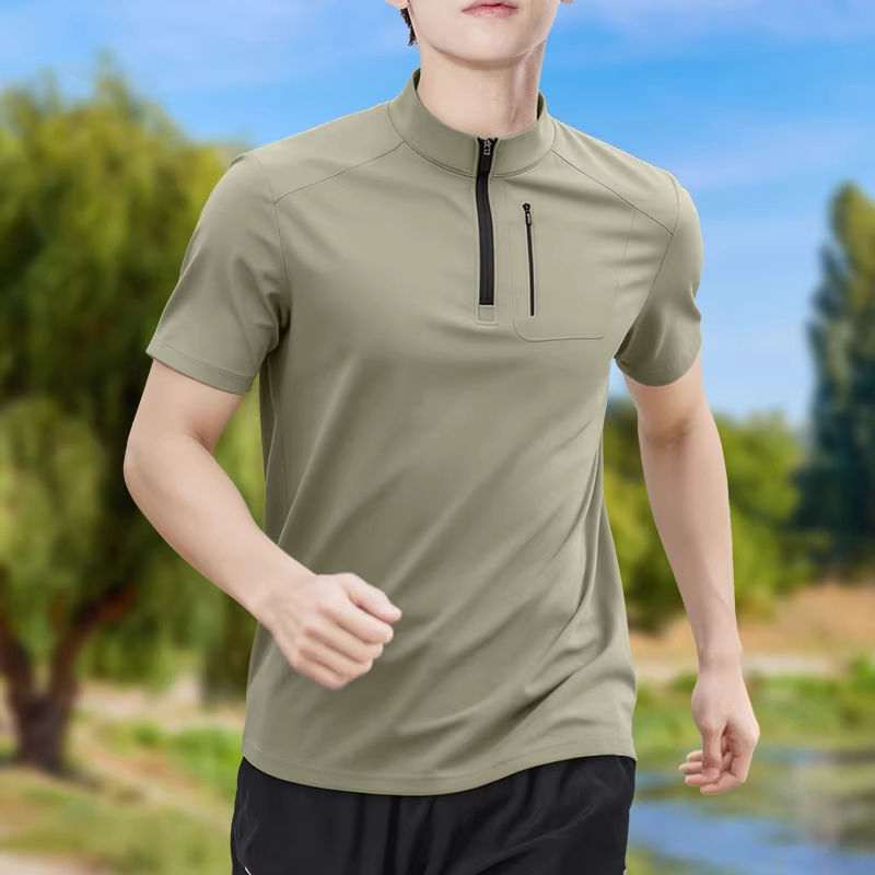 Men's Half-Zip High-Stretch Qu – обзор и цена T Shirt Tight Fit