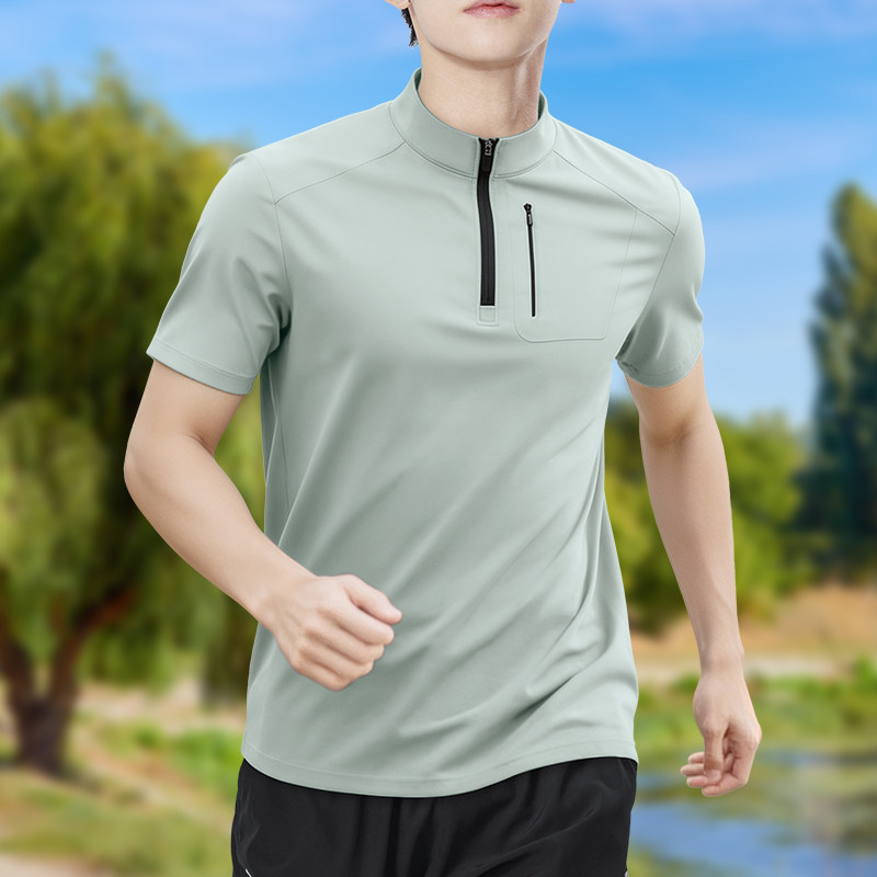 Men's Half-Zip High-Stretch Qu – обзор и цена T Shirt Tight Fit