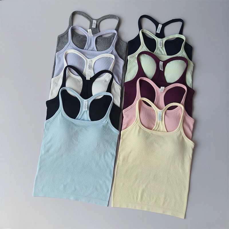 Summer Women's Yoga Camisole S – обзор и цена Tank Top Ribbed