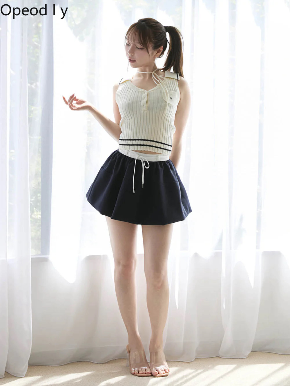 Japanese Sweet Lapel Twist V-n – обзор и цена Suspender Tank Top