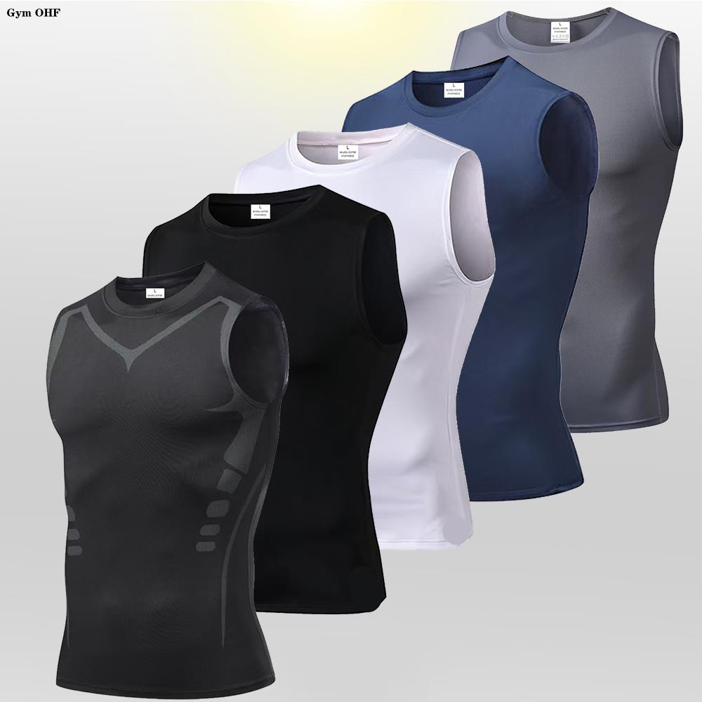 Men's Compression Tank Tops Gy – обзор и цена Sleeveless Undershirt