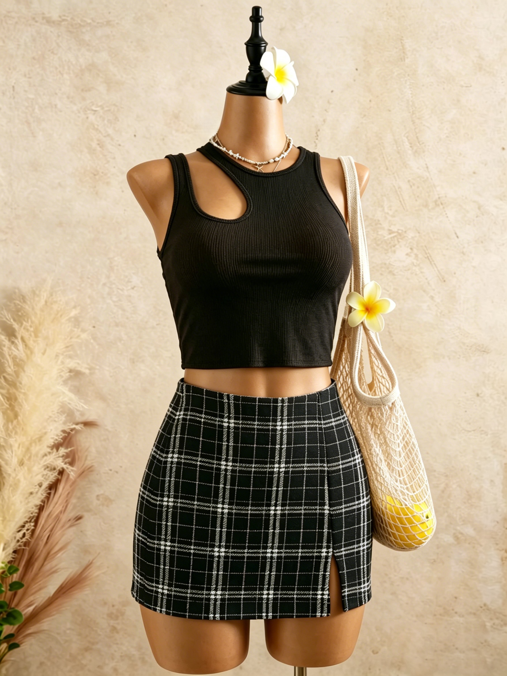 2 Piece Outfits Women Cutout R – обзор и цена Tank Top Ribbed