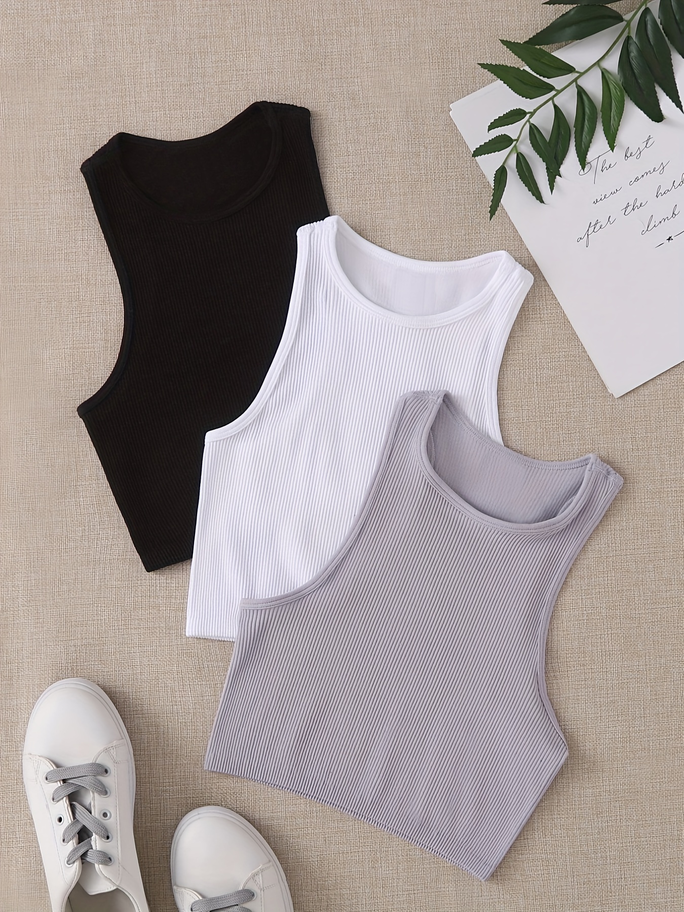 Ribbed Seamless Sports Bra Tan – обзор и цена Tank Top Ribbed