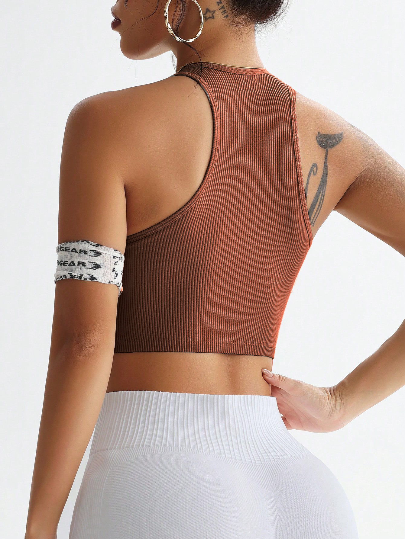 Ribbed Seamless Sports Bra Tan – обзор и цена Tank Top Ribbed